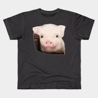 Pig Pet Cute - Oil Paint Kids T-Shirt